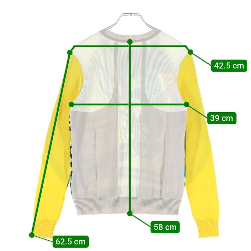 Hermes Brides De Gala Long-sleeved Knit Sweater In Twillaine Silk Women's Multi