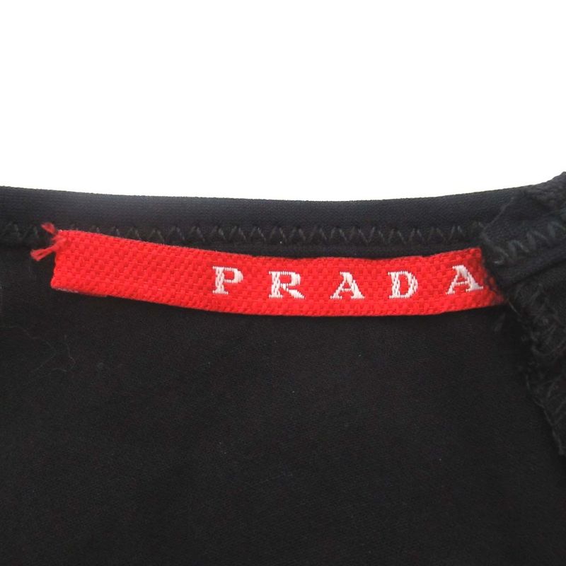 Prada Sport Sleeveless Knee Length Faye Cles Iyer Dress Size 38 Black Women's
