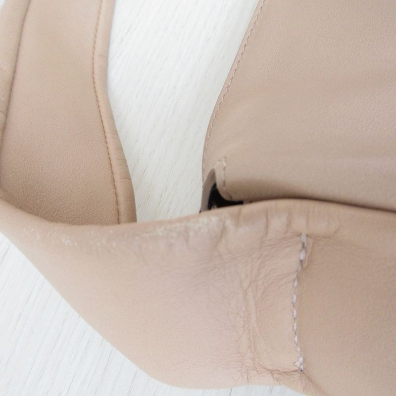 Good Celine Leather Shoulder Bag Pink Beige Ladies Secondhand Used