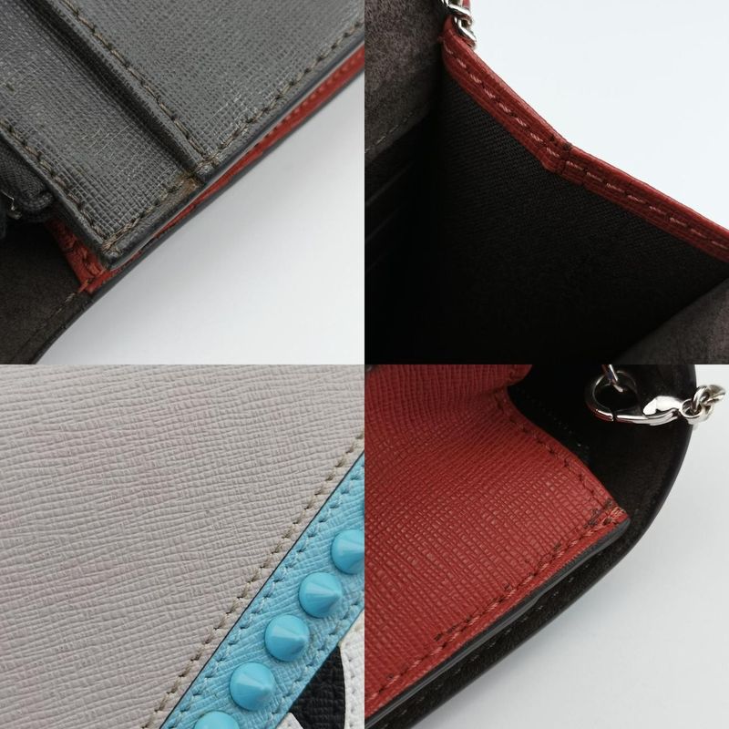 Fendi Monster Eyes Tube Multicolor Leather 8m0346 8m0346-9hf 179-8210