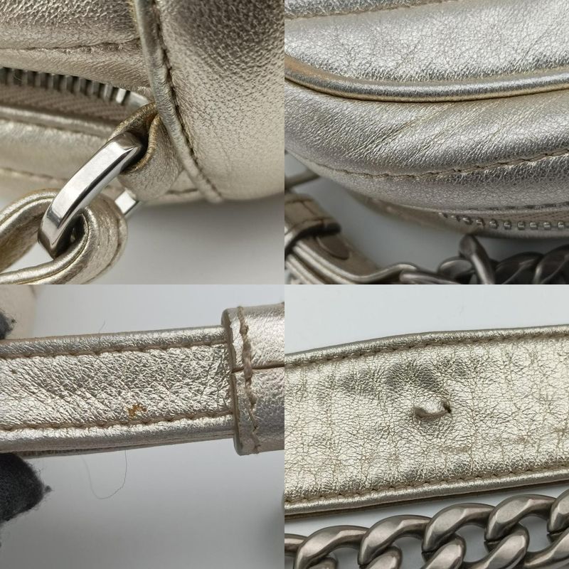 Prada Diagonal Gold Leather 1bh08431 O