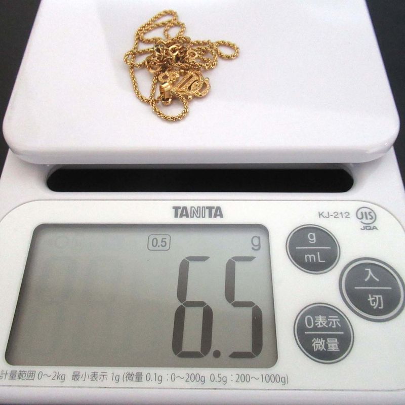 Christian DIOR Emblem Logo Necklace Pendant GP Gold Color Women's Used