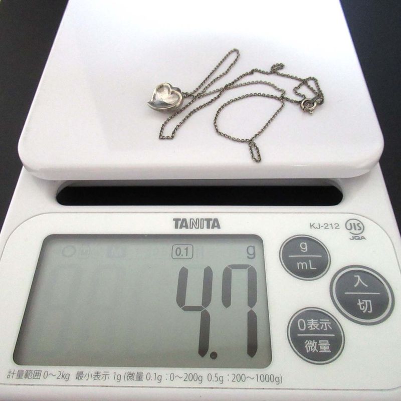 Tiffany & Co Tiffany & Co 925sv Full Heart Necklace Silver Ladies Secondhand