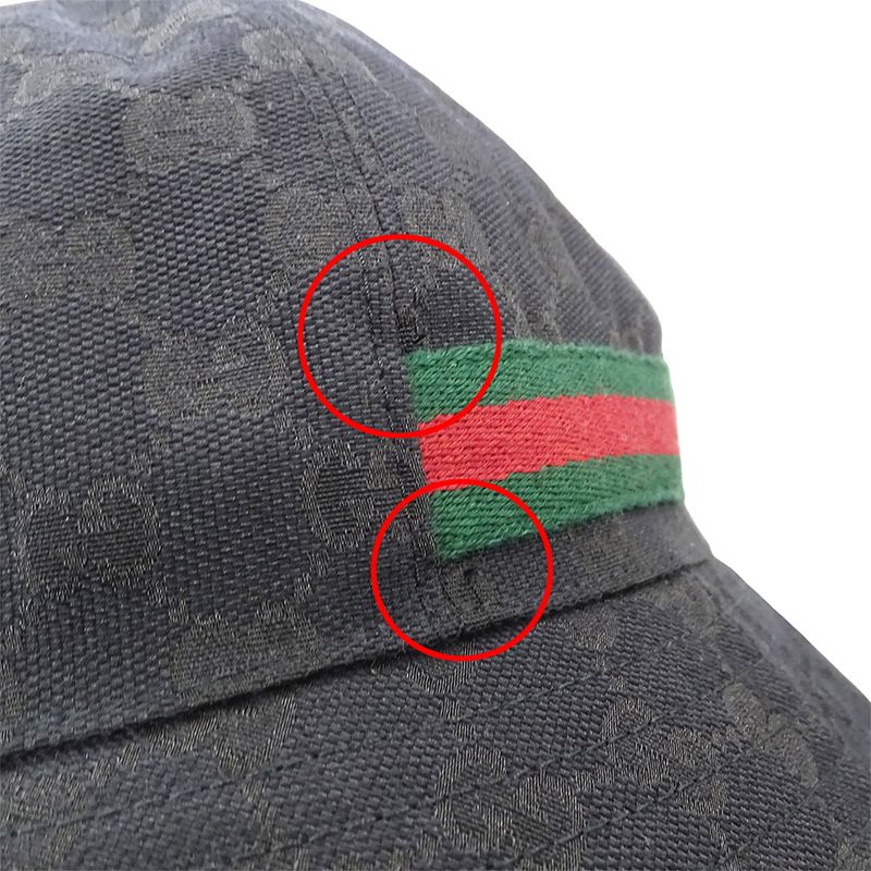 Gucci Hat Women Men Brand GG Canvas Sherry Black 722377 L 59cm (23.23in) Black