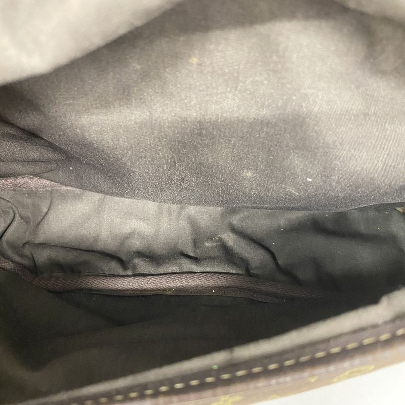 Louis Vuitton Shoulder Bag Monogram Mini Lin Saumur M95227 Ebène Women's