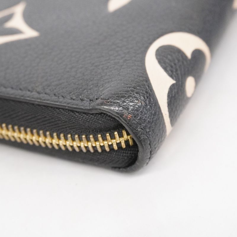 Louis Vuitton Long Wallet Monogram/empreinte Bicolor Zippy Wallet M80481 Black