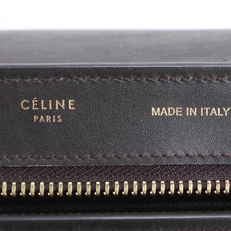 Celine Trapeze Small Leather 2WAY Shoulder Bag Shoulder Tote Hand Genuine