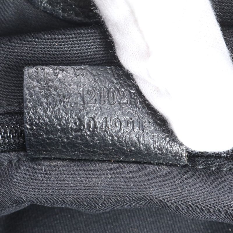 Gucci GG Canvas Eclipse 121023 Leather Tote Bag Shoulder Black Women ERM Da9-8