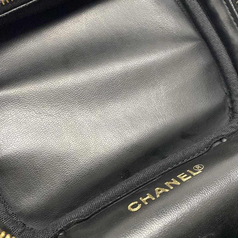Chanel Vanity Bag - Black Gold Hardware