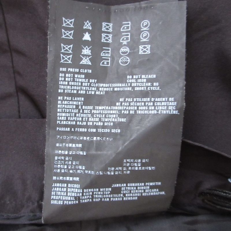 Prada Knee Length Silk Box Pleated Skirt 44S Black Women Used