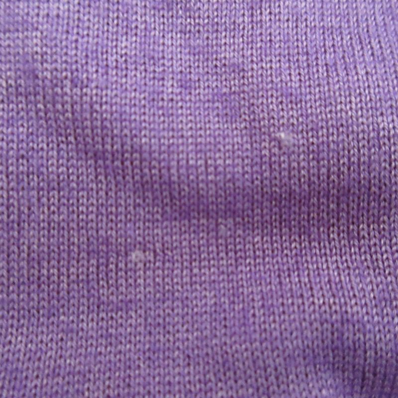 Good Prada Wool Silk V-Neck Knit Cut and Sewn Size 50 Purple Men's Used