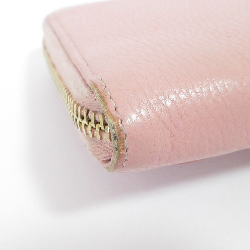 Good Balenciaga Round Zipper Long Wallet Long Wallet Pink Ladies Secondhand Used