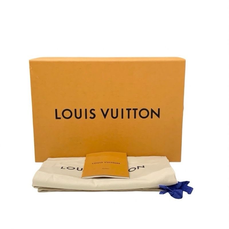 Louis Vuitton Upper Case Line Loafers Leather Shoes Black Gold Chain