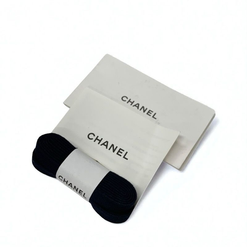 Chanel Sneakers Shoes Knit Suede Navy Here Mark Logo