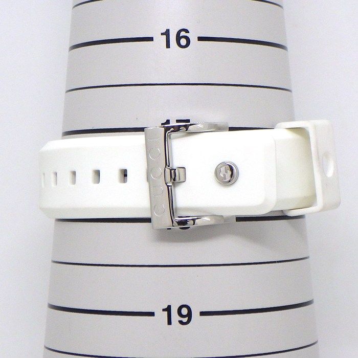 Gucci Watch Sinc 137.3 Ya137303 Interlocking G Sunray Silver Dial Date White