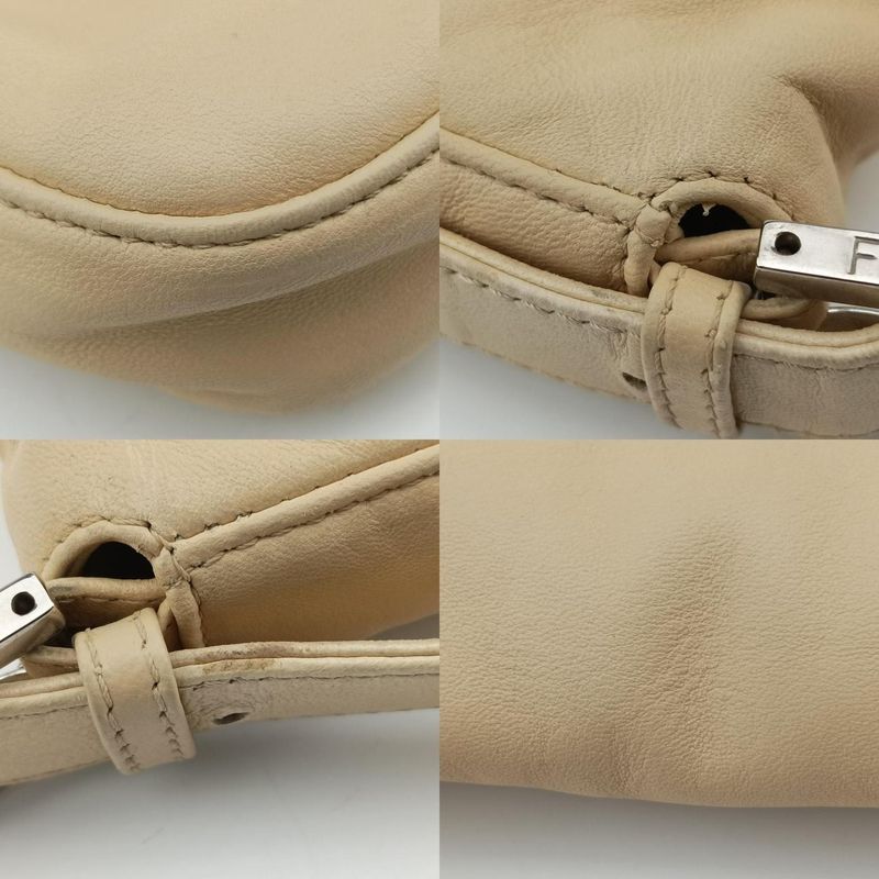 Fendi Mamma Bucket Beige Leather 26424 Unknown