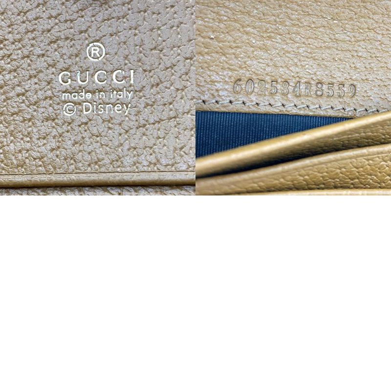 Gucci Disney Mickey Mouse Fold Wallet 602534 Brown