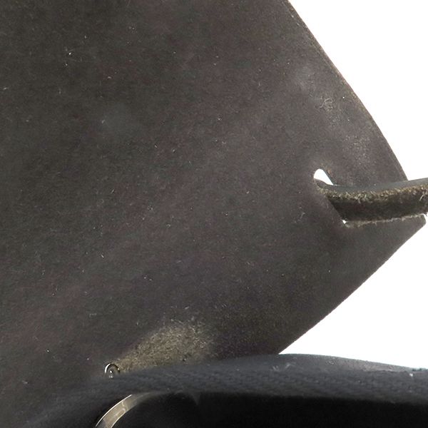 Hermes Shoulder Bag Herbag Her Bag TPM Leather Toile Officier Black Silver