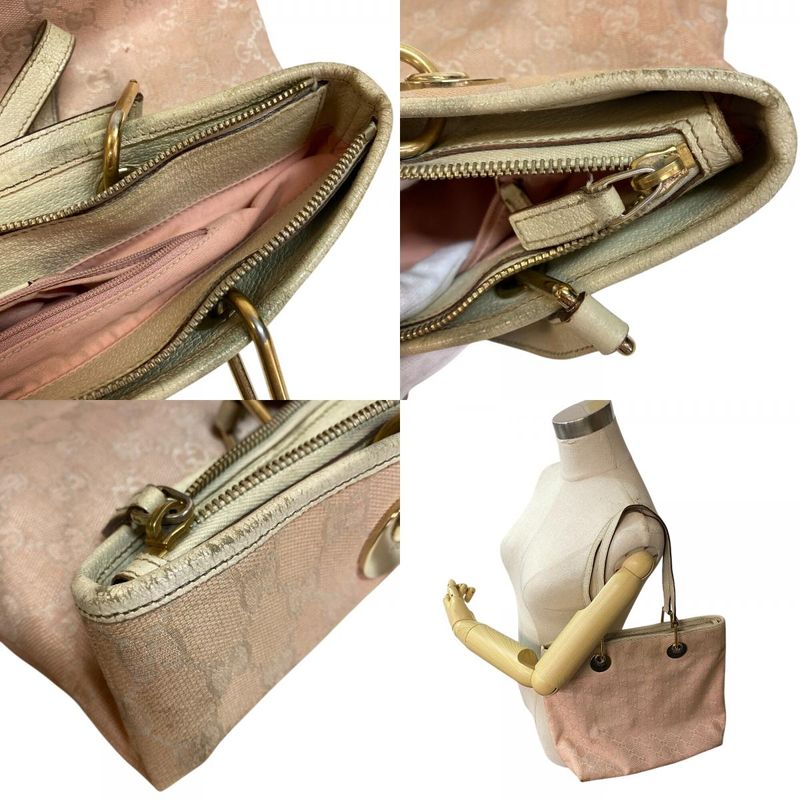 Gucci 139552 Shoulder Tote Bag White Women