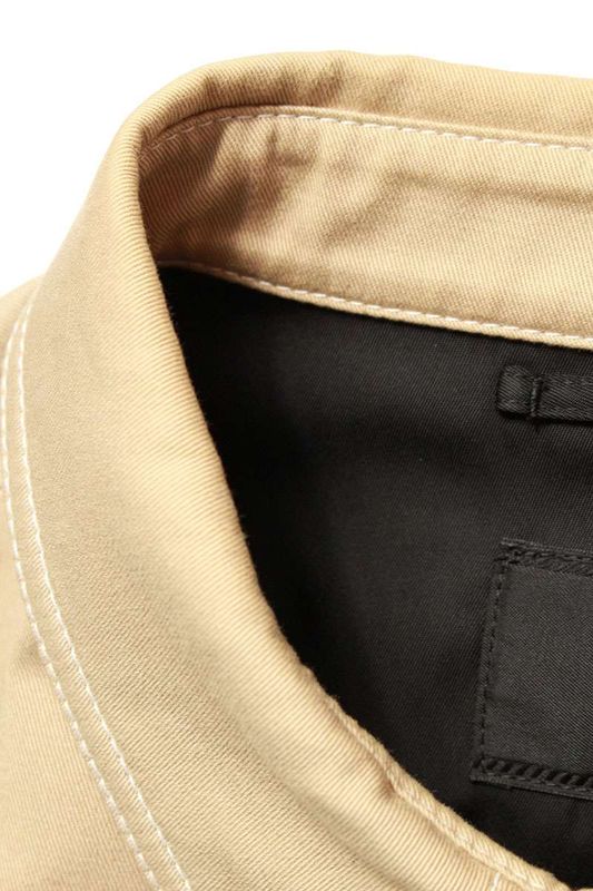 Prada Sc696 Triangle Logo Plate Stretch Cotton Long Sleeve Shirt Men's XL