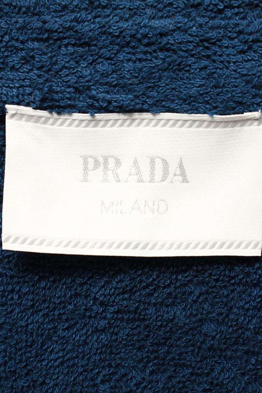 Prada Sc559 S212 Triangle Logo Pile Terry Bow Ring Short Sleeve Shirt Men's L