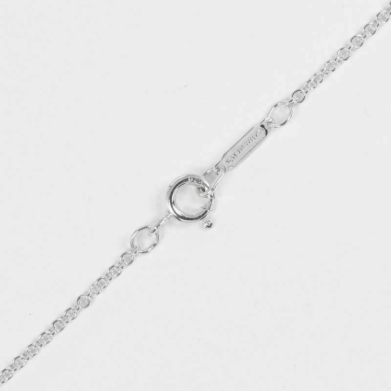 Tiffany & Co 1837 Interlocking Circle 925 Silver Ladies 10.2g Necklace