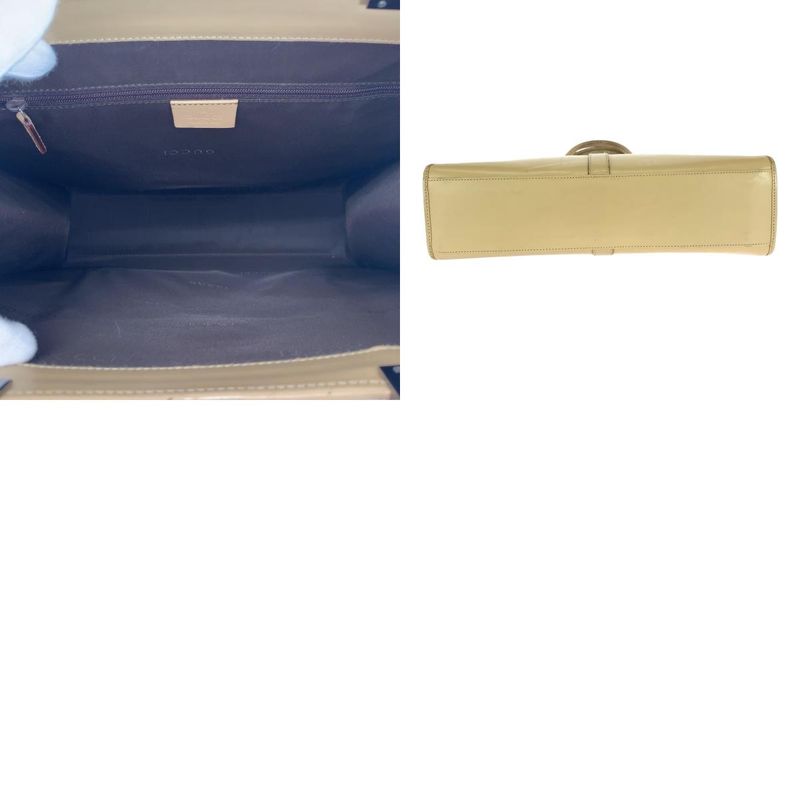 Gucci Jackie Beige Silver Hardware Leather 002 1064 Tote Handbag Women 505883