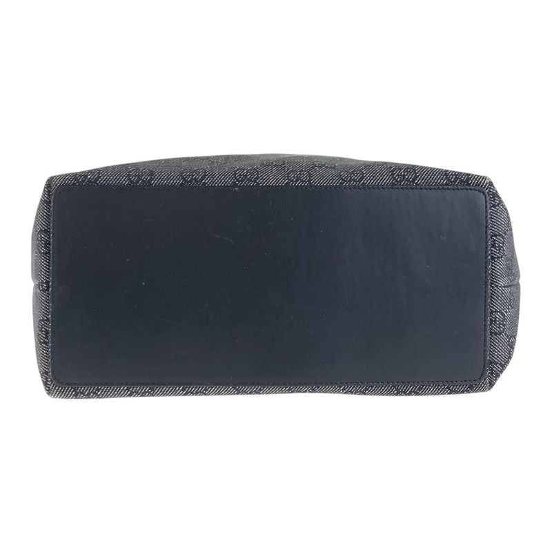 Gucci Black GG Canvas/leather 31243 Tote Bag Shoulder Bag Women 506091