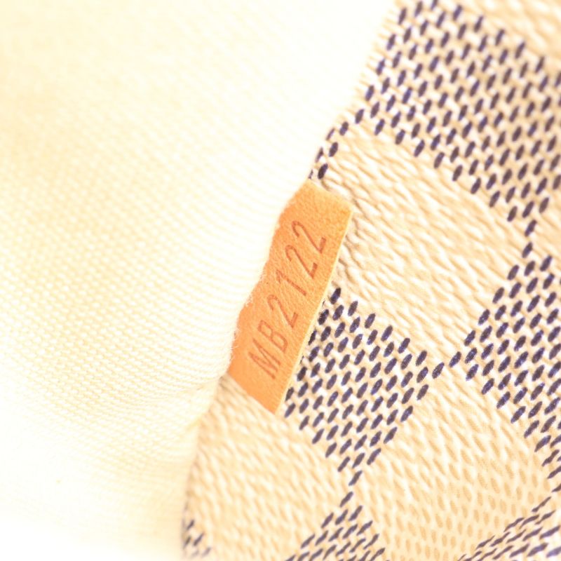 Louis Vuitton Damier Azure Totally MM N51262 Leather Tote Bag Shoulder A4 Women