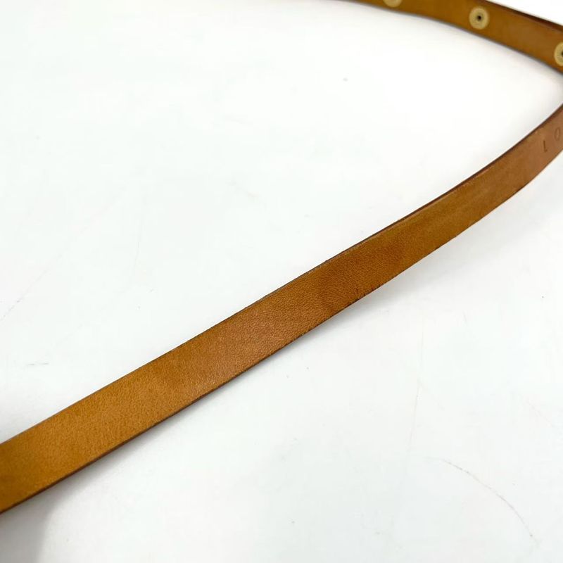 Louis Vuitton Pochette Twin PM Monogram Leather × PVC Brown Shoulder Bag Gold