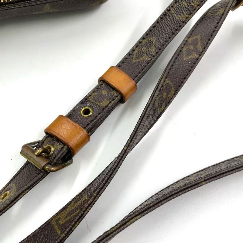 Louis Vuitton Amazon Monogram Leather × PVC Brown Shoulder Bag Gold M45236