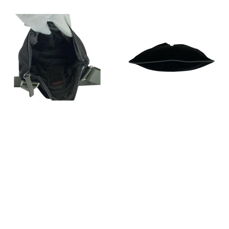 Prada Sports Prada Sports Tessuto Black Khaki Silver Hardware Nylon Shoulder