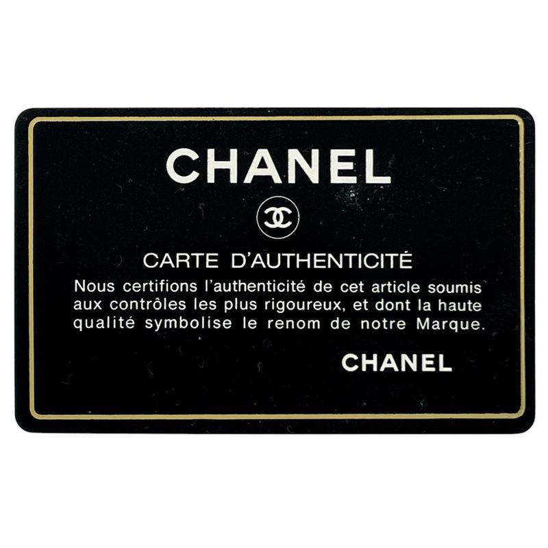 Chanel Coco Mark Chain Tote Shoulder Bag Tote Leather Navy Women's