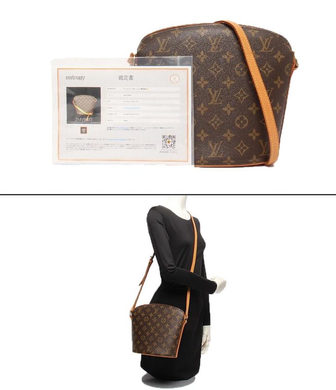 Monogram Louis Vuitton Shoulder Bag Crossbody Drouot M51290 Women Louis Vuitton