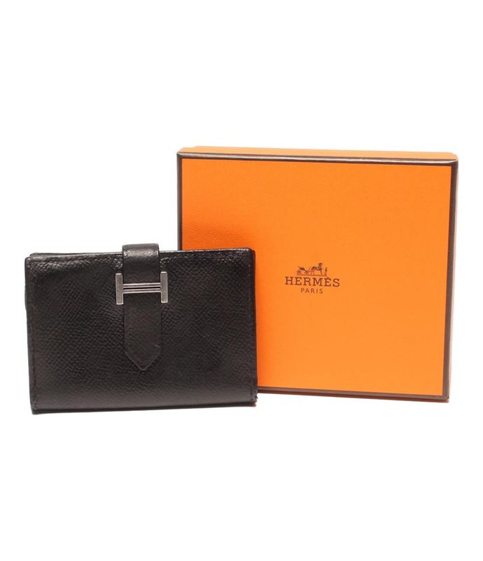 Hermes Card Case M Engraved Silver Hardware Bearn Ladies Hermes