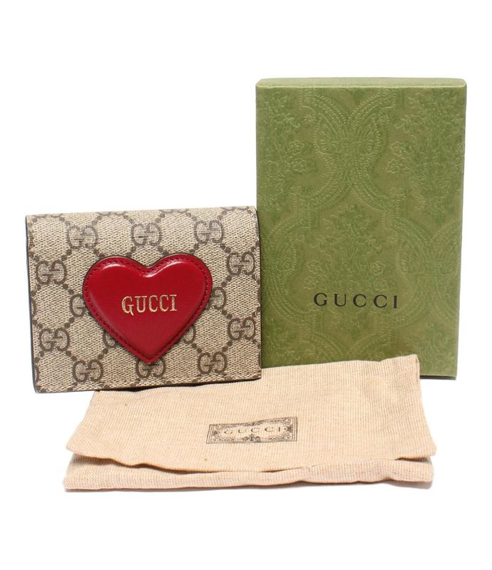 GG Supreme Gucci Bifold Wallet 668848 0416 Women's Gucci