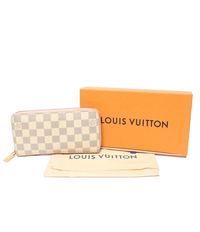 Louis Vuitton Round Zipper Long Wallet Zippy Wallet N63503 Unisex Louis Vuitton