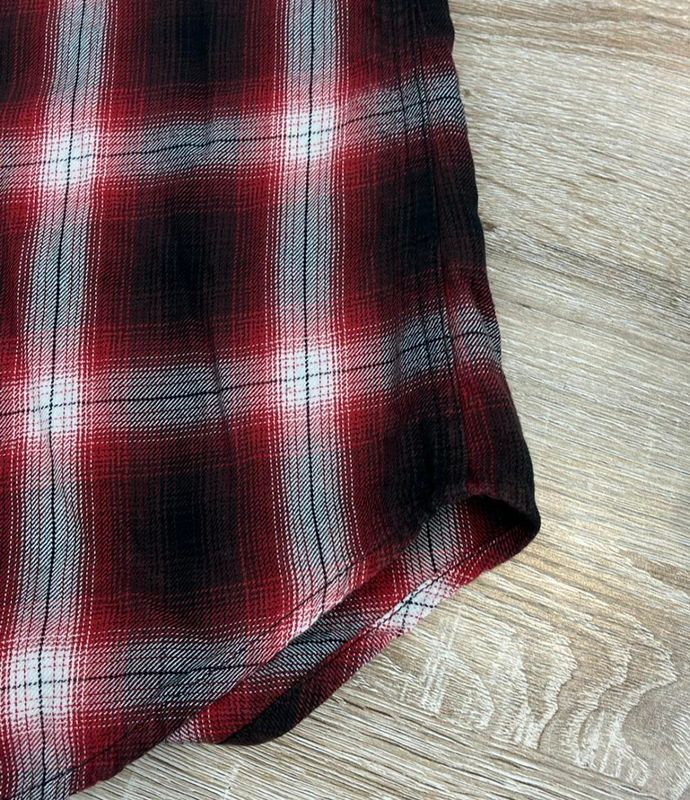 Saint Laurent 15aw Regular Collar Check Shirt 398063 Men's Size M Saint Laurent