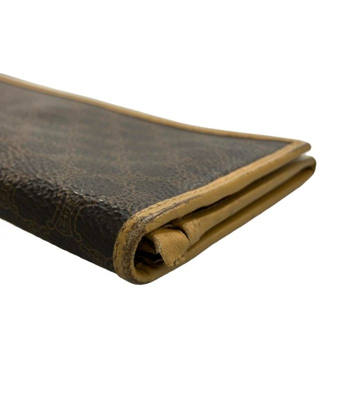 Celine Bifold Long Wallet Macadam Pattern Women's Celine
