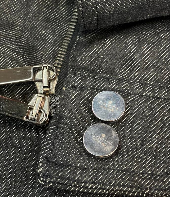 Gucci Denim Jacket Women's Size 42 (L) Gucci
