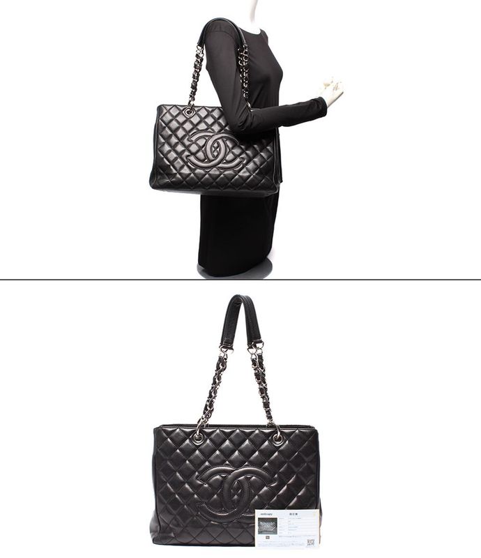 Chanel Chain Tote Shoulder Bag Shoulder Bag Silver Hardware Matelasse Gst