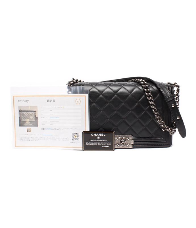 Chanel Chain Shoulder Bag Shoulder Vintage Silver Hardware Lambskin 19th Ladies