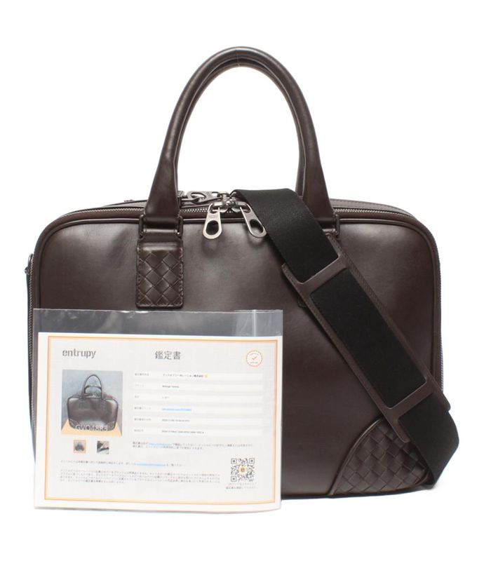 Bottega Veneta 2-way Business Bag Briefcase Intrecciato Men's Bottega Veneta