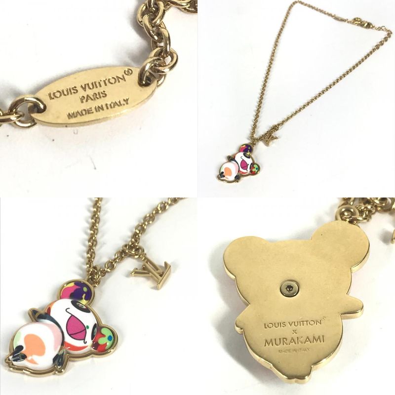 Louis Vuitton Necklace Set Of Two Necklaces Super Flat M02499 Metal Gold