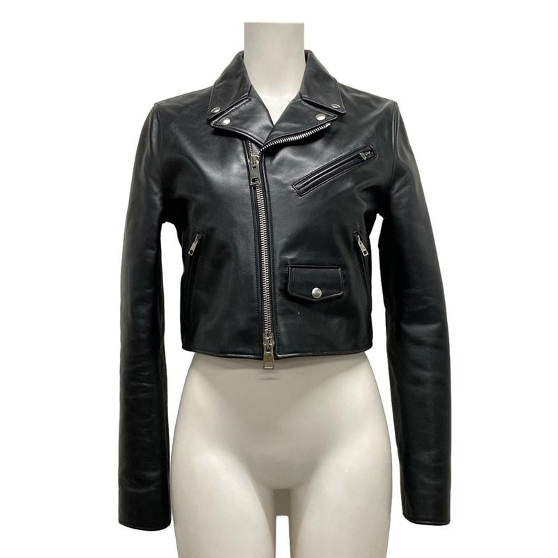 Bottega Veneta Riders Jacket Size 40 M Women - 572741 Vf3k0 Black Long Sleeves