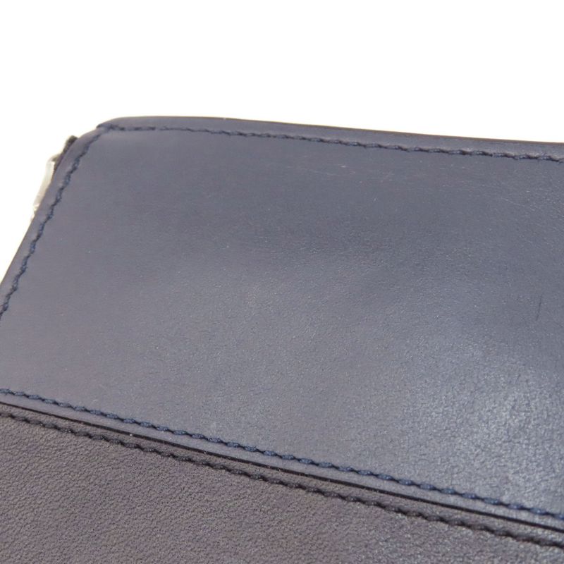 Loewe Bicolor Anagram Bifold Wallet With Coin Purse Calf Women