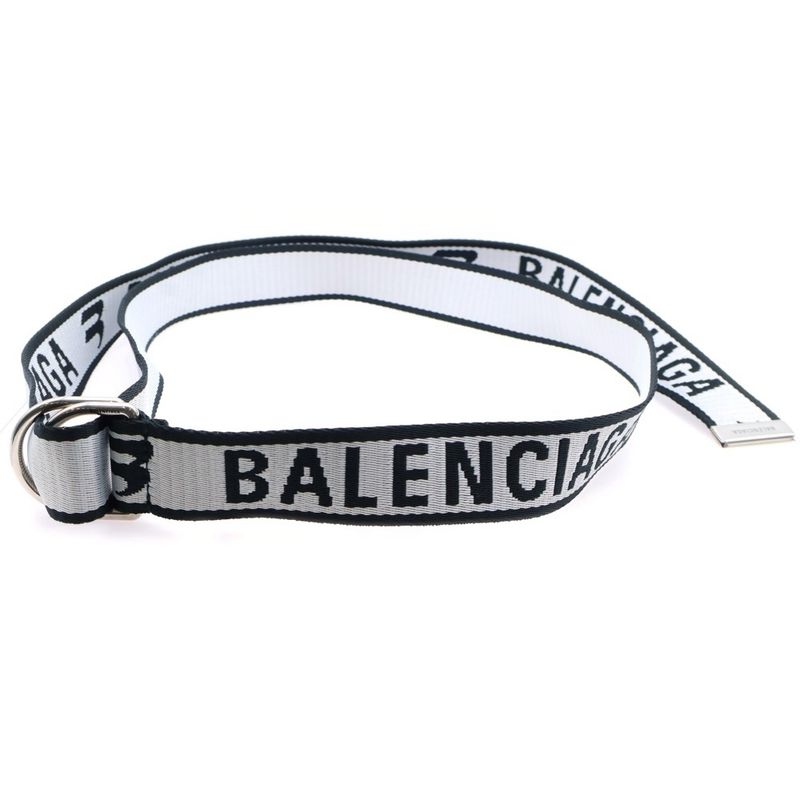 Balenciaga D RING BELT Dring Belt White/black 703137