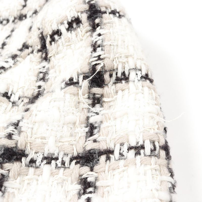 Chanel Collarless Jacket Tweed P62411v47773 Wool Jacket Ladies Used a