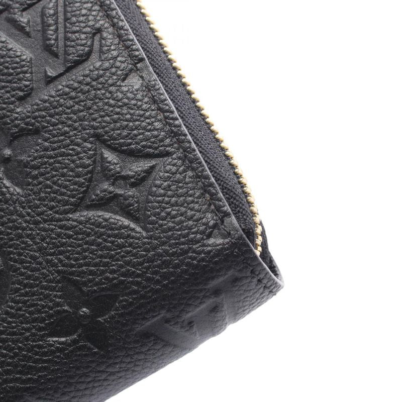 Louis Vuitton Round Long Wallet Zippy Wallet Monogram Empreinte Noir Black