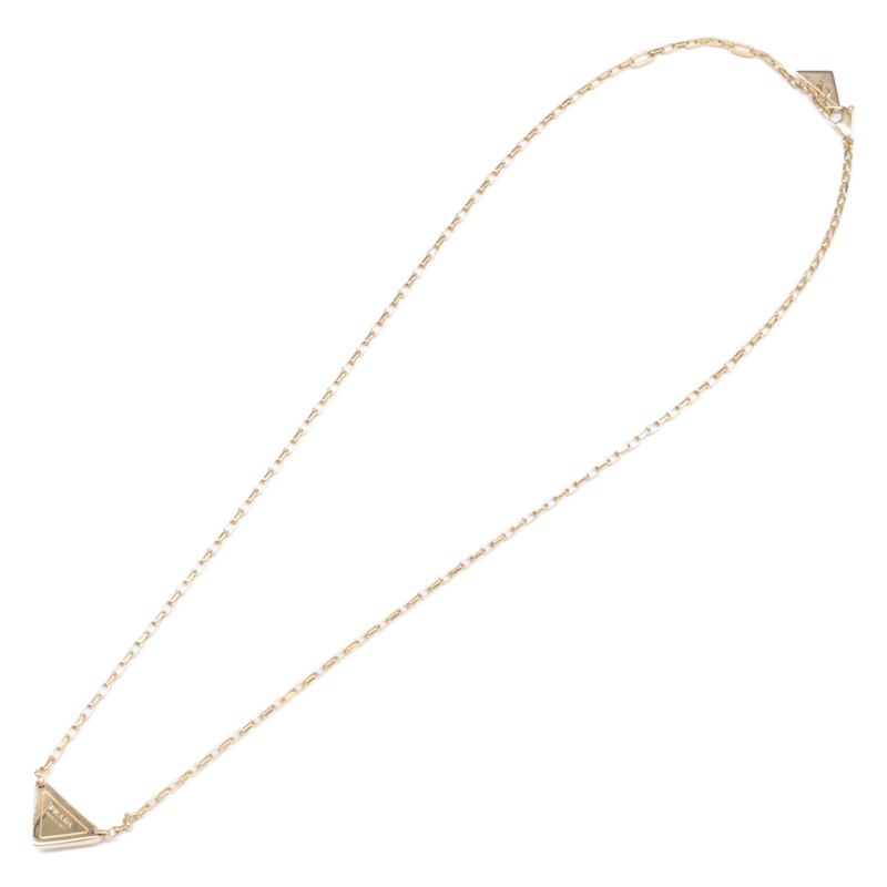 Prada 1jca37 750 Eternal Gold With Small Triangle Pendant